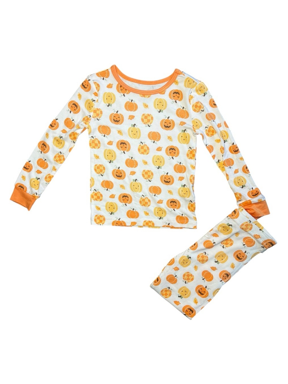 Little Me Pumpkin Pajama Set 3T NWT Halloween Fall Kids 2pc Jack-o-Lantern